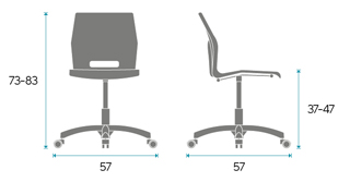 Medidas Silla Slim Profesor