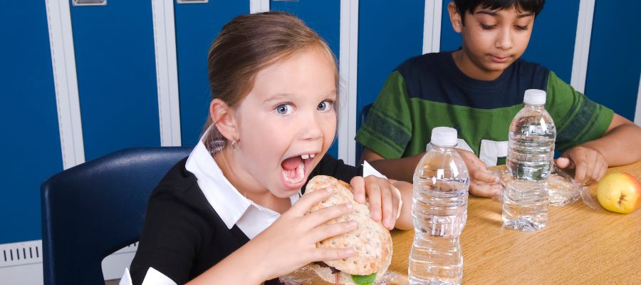 mesa cirular para comedor de colegio